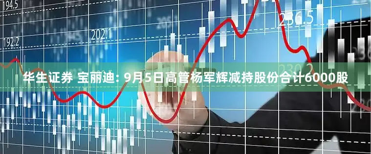 华生证券 宝丽迪: 9月5日高管杨军辉减持股份合计6000股